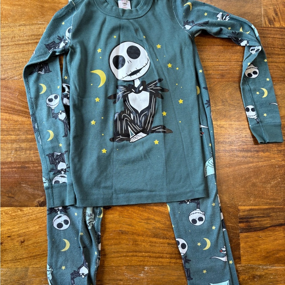 Disney Green Pajama Set with nightmare before Christmas  Design